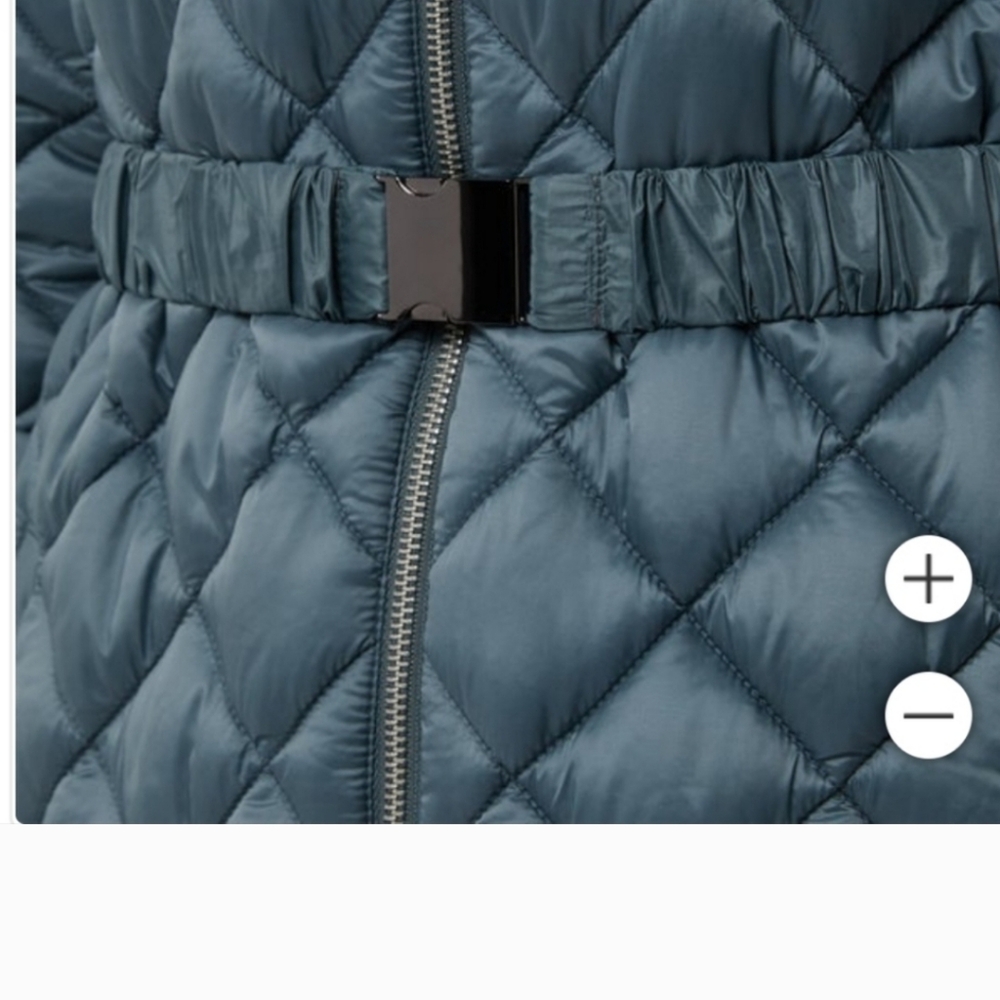 NWT 32 Degrees Ladies' Belted Diamond Quilt Jacket ! - Picture 5 of 5